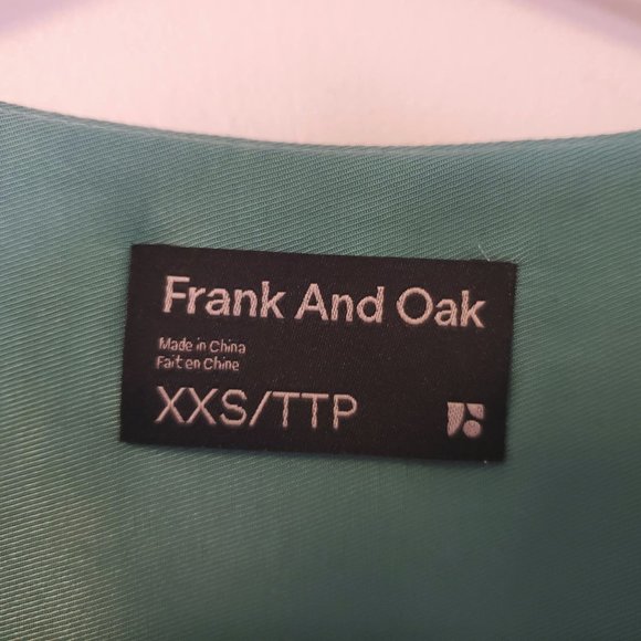 Frank and Oak Flutter Sleeve Blouse Lagoon Blue - Picture 6 of 6